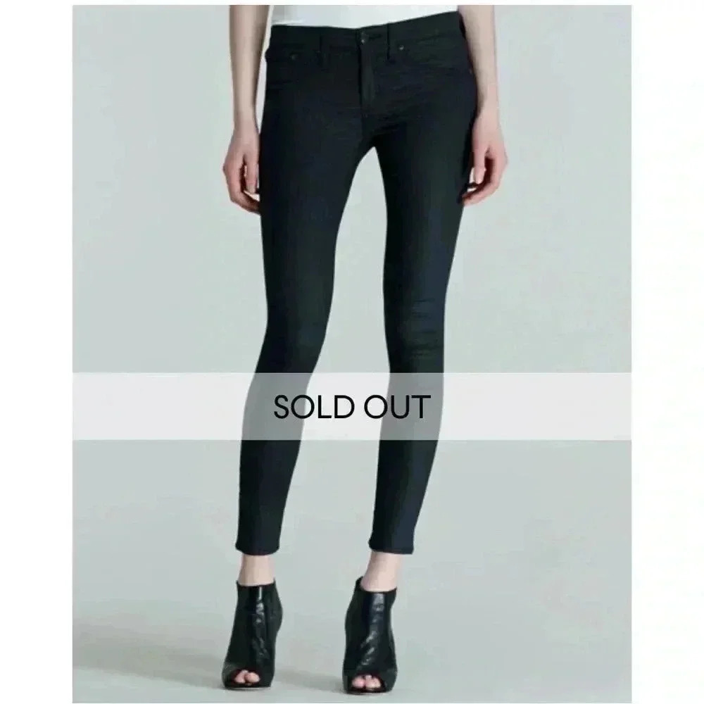 Rag  and bone heritage skinny shore ditch stretch dark 5 pcket denim jean 27